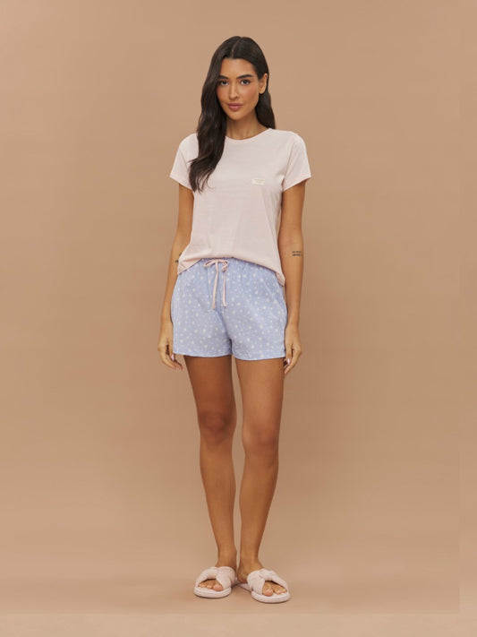 Anna Kock® Pijama Short Doll Remera Manga Corta · Ref#2911