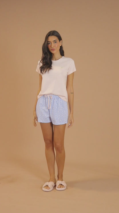 Anna Kock® Pijama Short Doll Remera Manga Corta · Ref#2911
